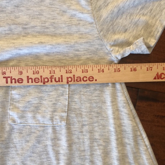 LuLaRoe | Carly t-shirt dress hi low hem grey - Picture 11 of 14